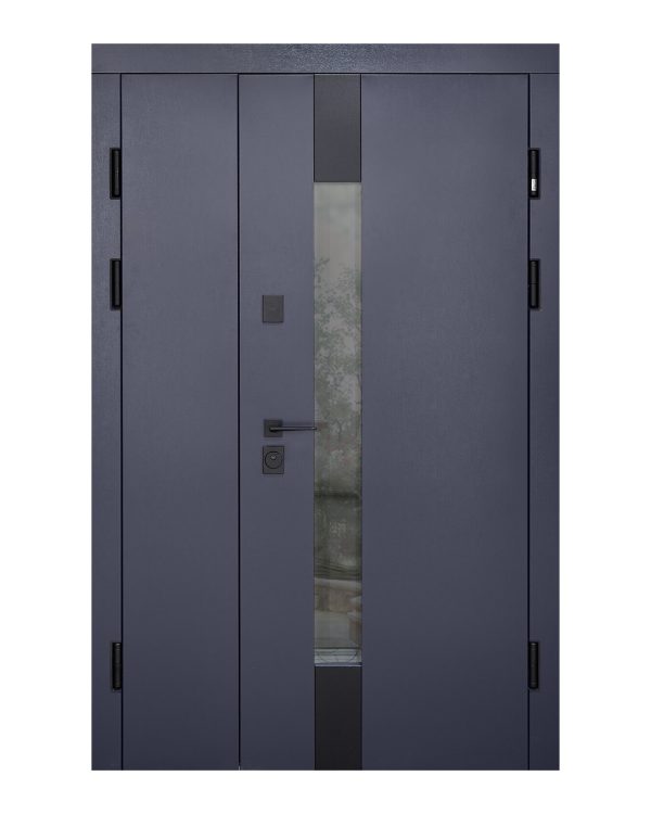 Двері вхідні Abwehr Tower Lampre Антрацит / 1200 / Termix 1200