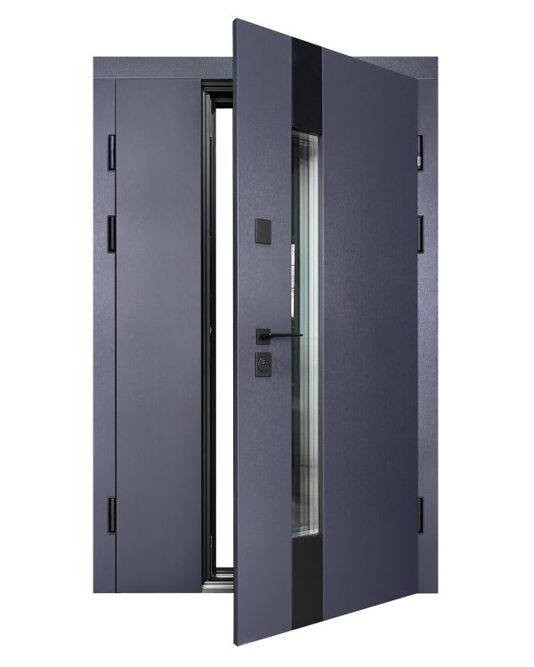 Двері вхідні Abwehr Tower Lampre Антрацит / 1200 / Termix 1200