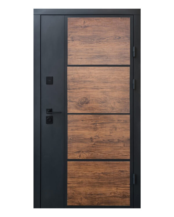 Двері вхідні Qdoors Стріт Бонд графіт / білий