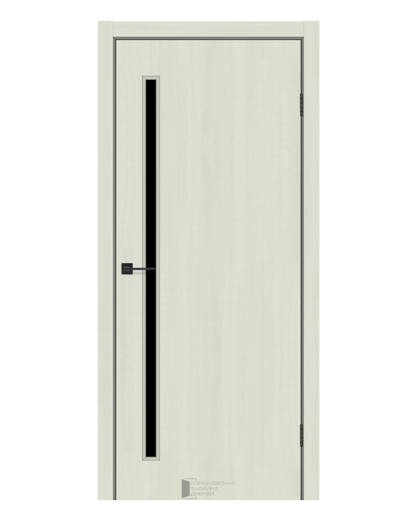 Двері міжкімнатні KFD Line Glass 01 Чорне скло