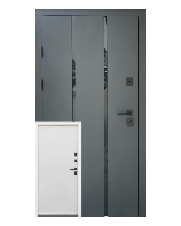 Двері вхідні Qdoors Стріт Піано антрацит