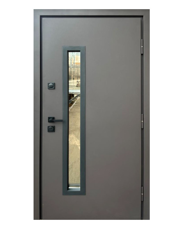 Двері вхідні Qdoors Стронг Браун Ral 8019