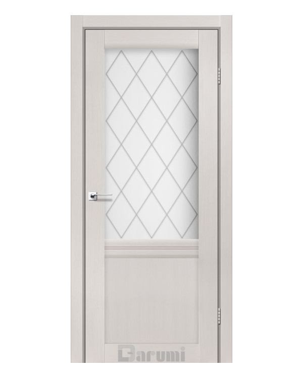 Двері міжкімнатні Darumi Doors в зборі з коробкою і фурнітурою Galant GL-01 дуб ольс Ламінатин