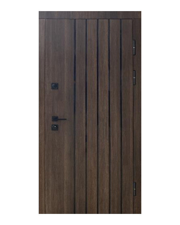 Двері вхідні Qdoors Стронг Стрім 4К дуб табак