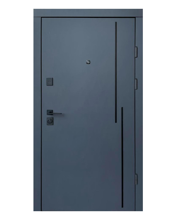 Двері вхідні Qdoors Ультра Крос-Аk антрацит