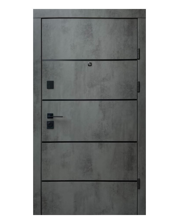 Двері вхідні Qdoors Преміум Комбі-Аk/Гладь оксид темний