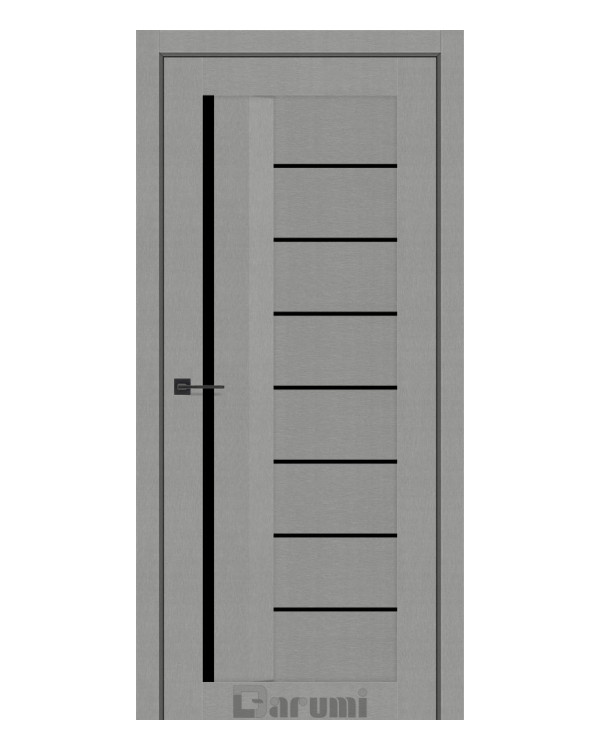 Двері міжкімнатні Darumi Floriana-01 металевий грей darumi doors чорне