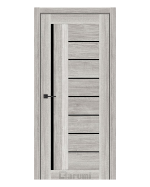 Двері міжкімнатні Darumi Floriana-01 горіх вайт рівер darumi doors чорне