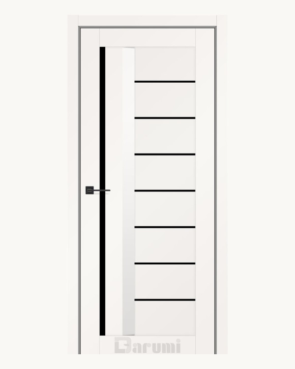 Двері міжкімнатні Darumi Floriana-01 білий мат darumi doors чорне