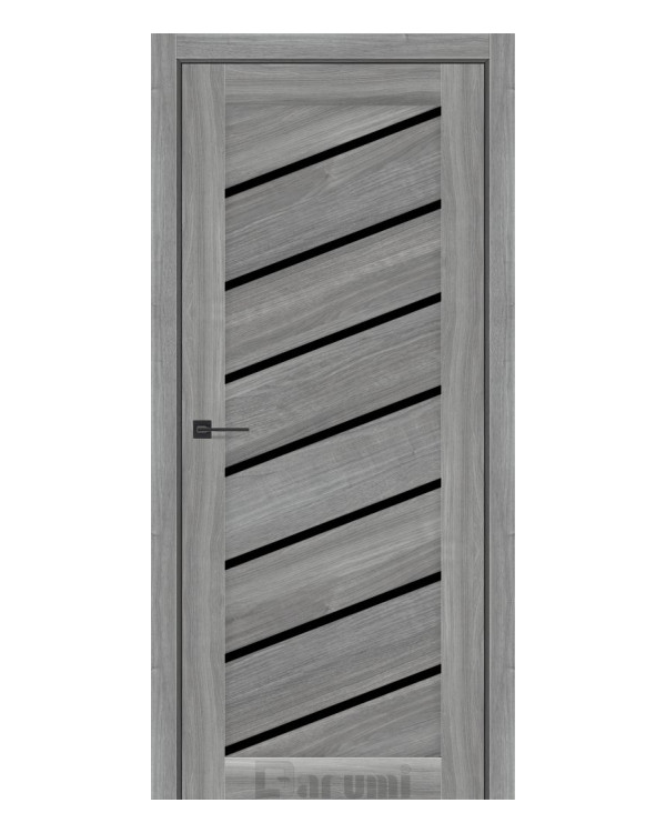 Двері міжкімнатні Darumi Rosalia горіх грей рівер darumi doors чорне