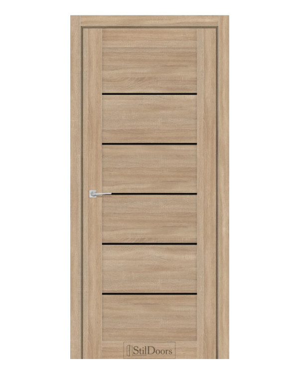 Двері міжкімнатні StilDoors SALVERO Чорне скло