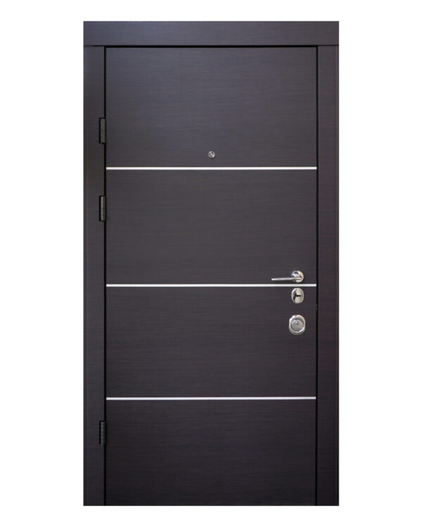 Двері вхідні Qdoors Авангард Горизонт-AL венге темний