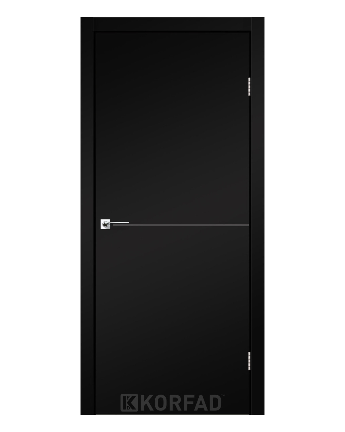 Двері міжкімнатні Korfad Deco Loft Plato DLP-01 Super PET Antracite