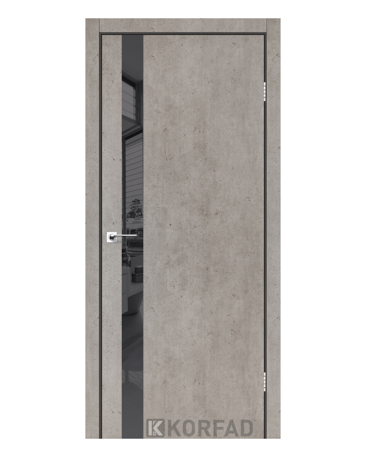 Двері міжкімнатні Korfad Glass Loft Plato GLP-02