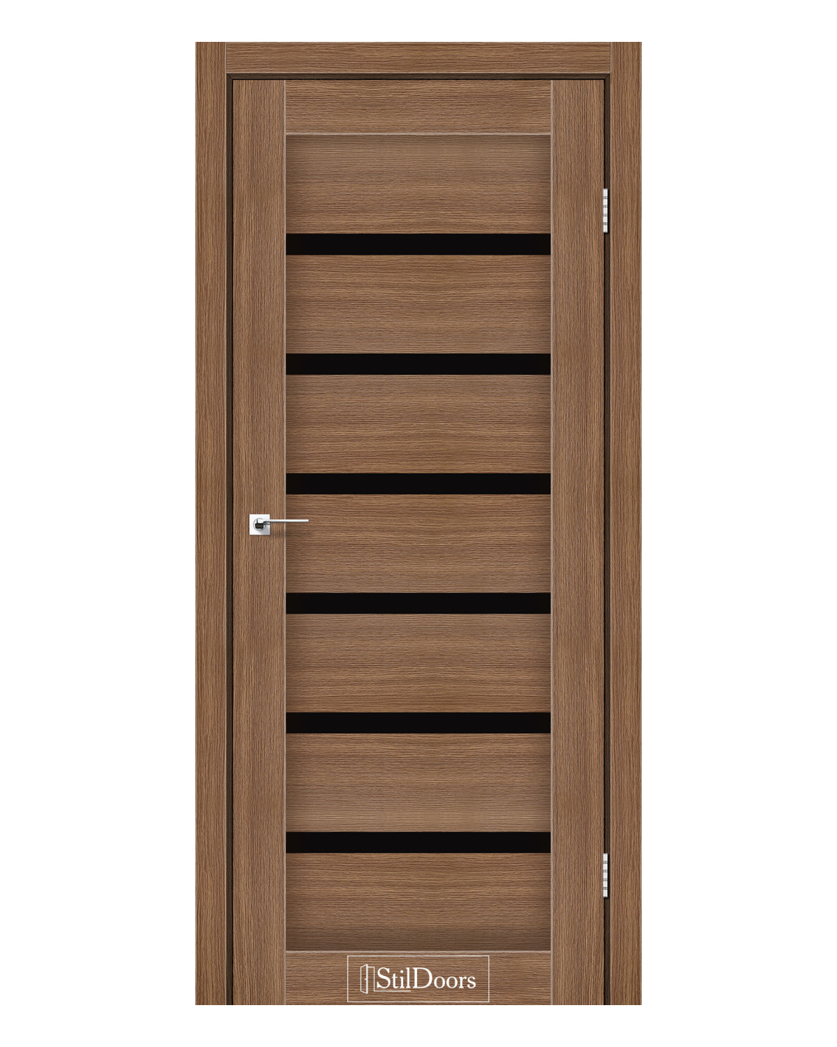 Двері міжкімнатні StilDoors FLORIDA Чорне скло
