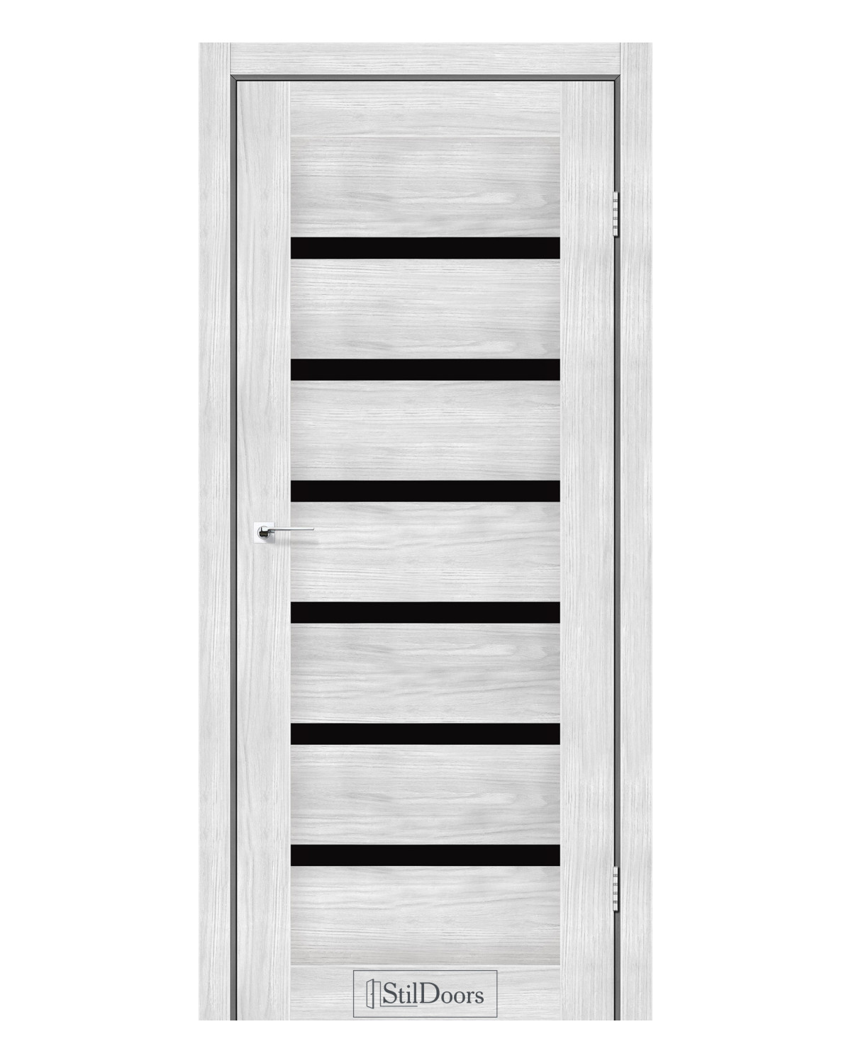 Двері міжкімнатні StilDoors FLORIDA Чорне скло