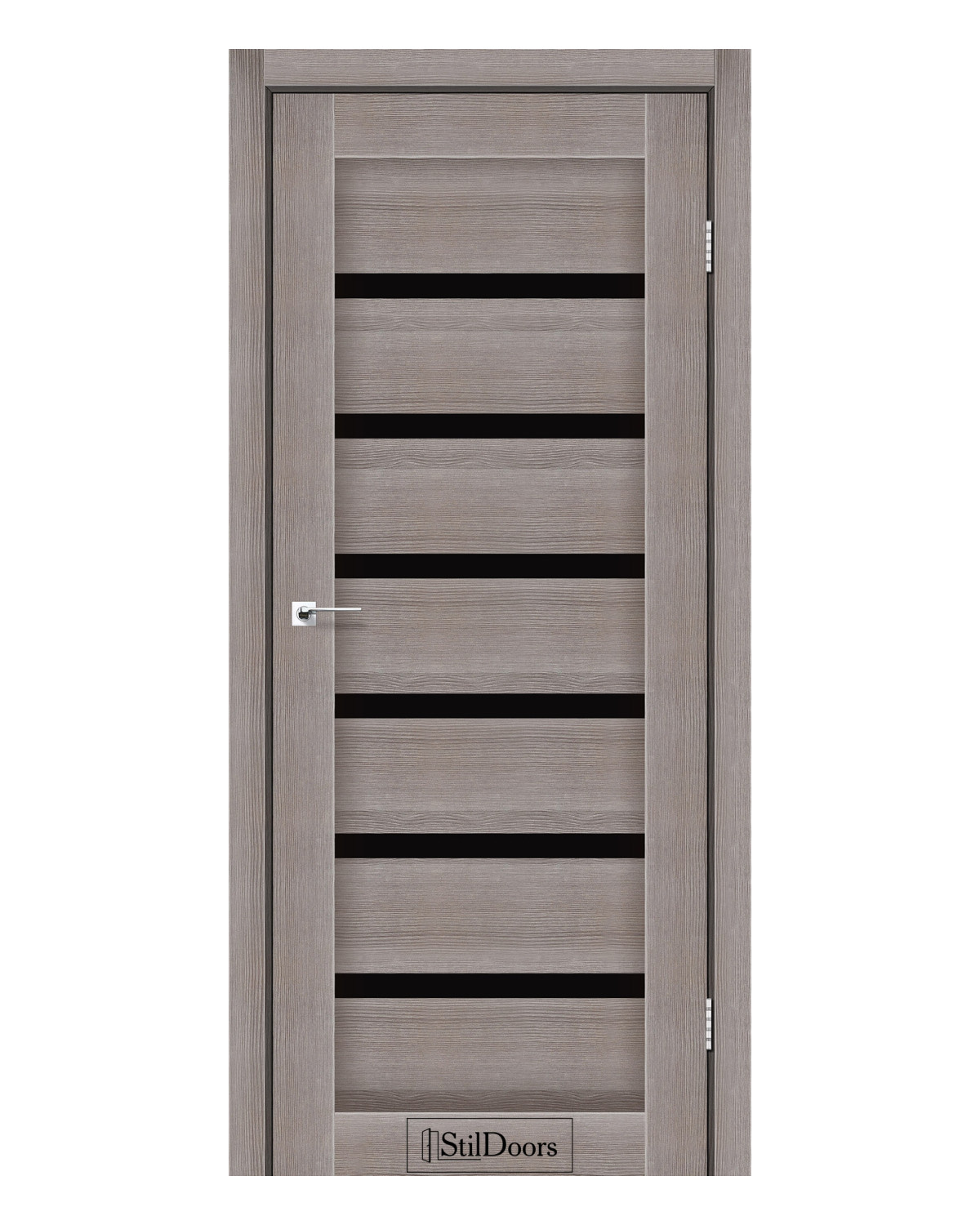 Двері міжкімнатні StilDoors FLORIDA Чорне скло