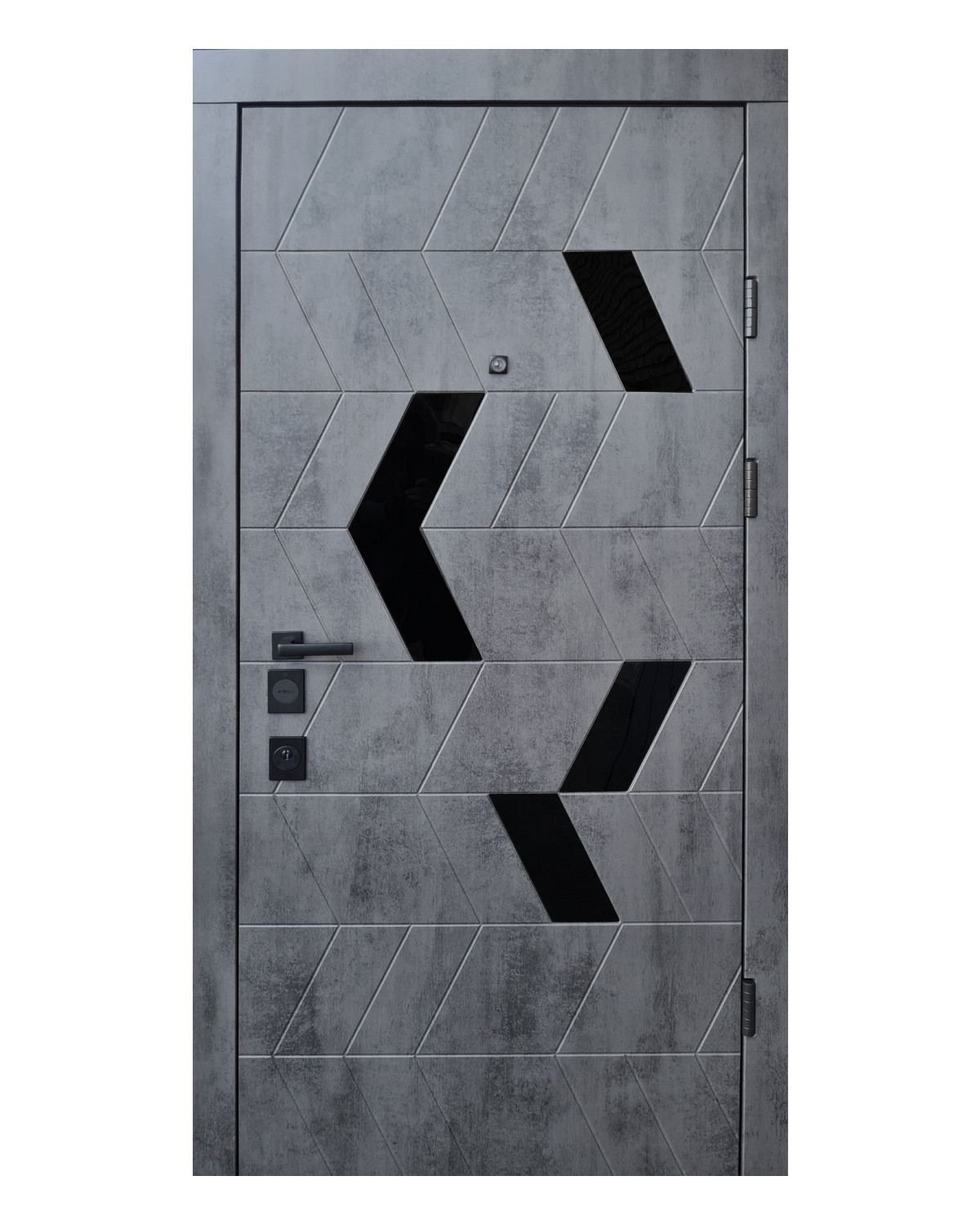 Двері вхідні Qdoors Авангард Конверс-АК бетон темний