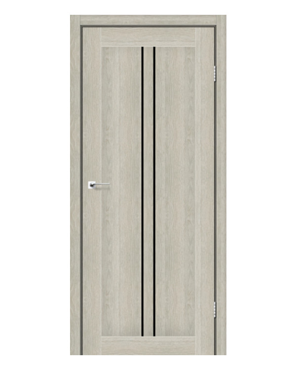 Двері міжкімнатні StilDoors BARSELONA Чорне скло