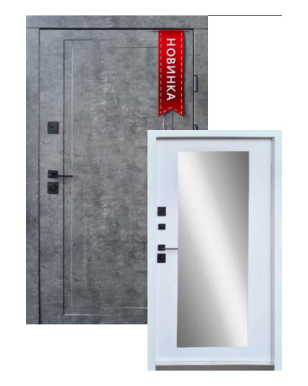 Двері вхідні Qdoors Ультра Міроу мрамор темний